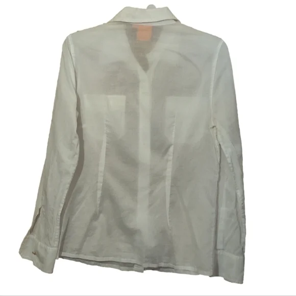 Tory Burch White Button-Up Blouse - Picture 5 of 5